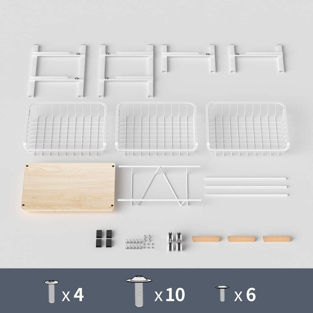 4-Layer Basket, White
