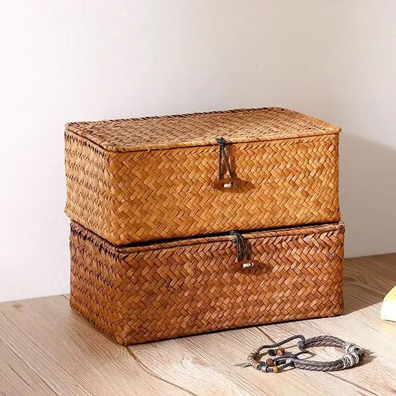Straw Woven Vintage Storage Basket