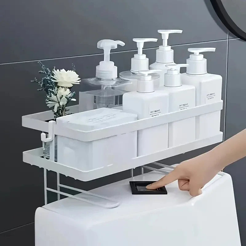 Bathroom above Toilet Storage rack