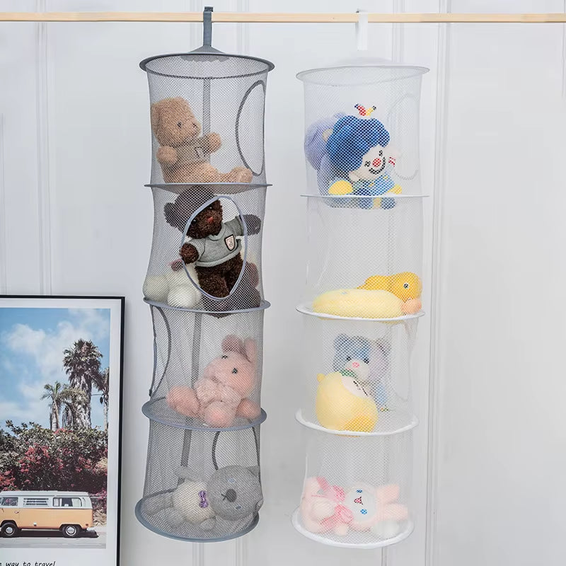 Hanging toiletries mesh bag