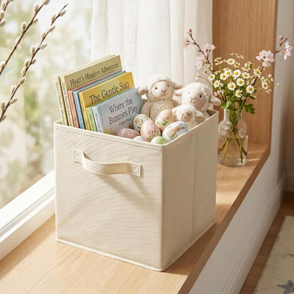 Storage Bins, Foldable Fabric Storage Cubes