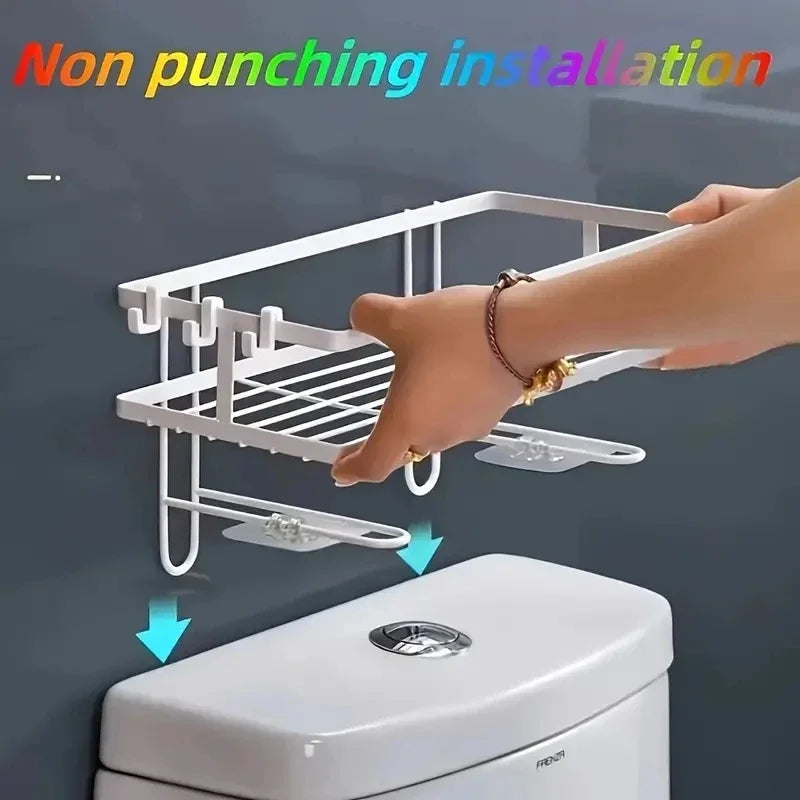 Bathroom above Toilet Storage rack
