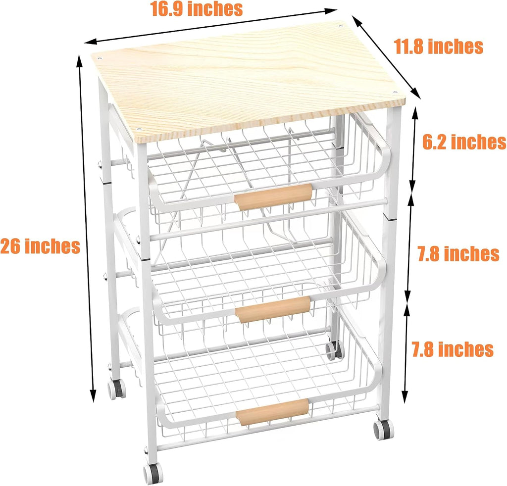 4-Layer Basket, White