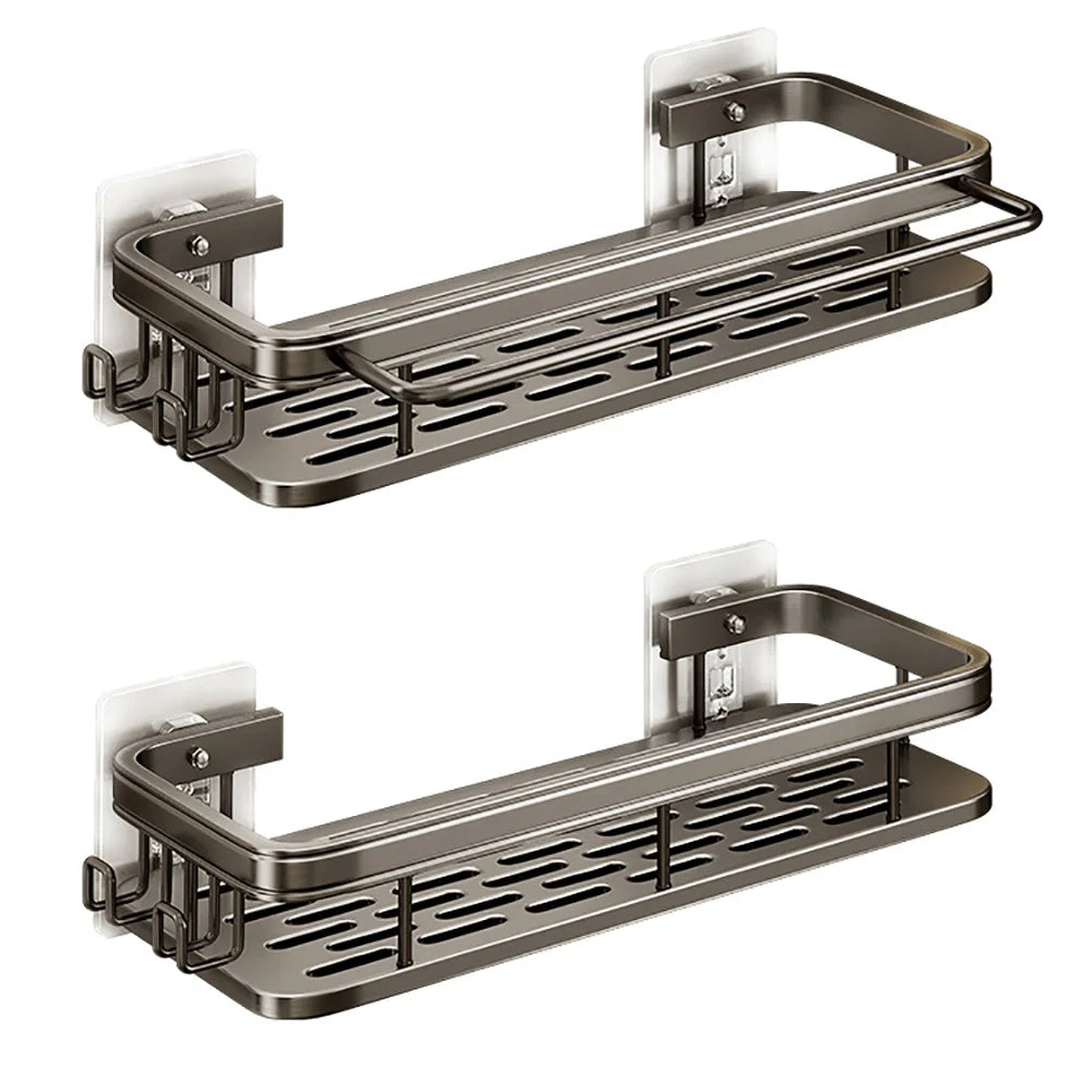 Bathroom Suction Storage Rack Stainless Steel