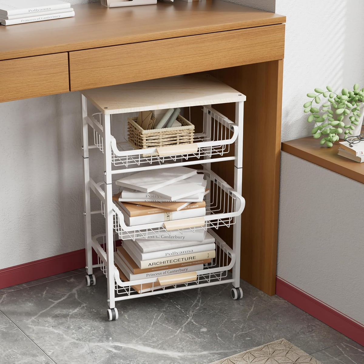 4-Layer Basket, White