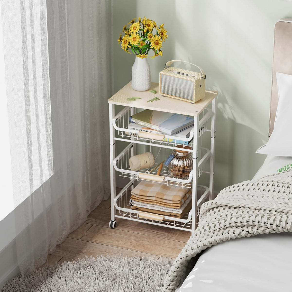 4-Layer Basket, White