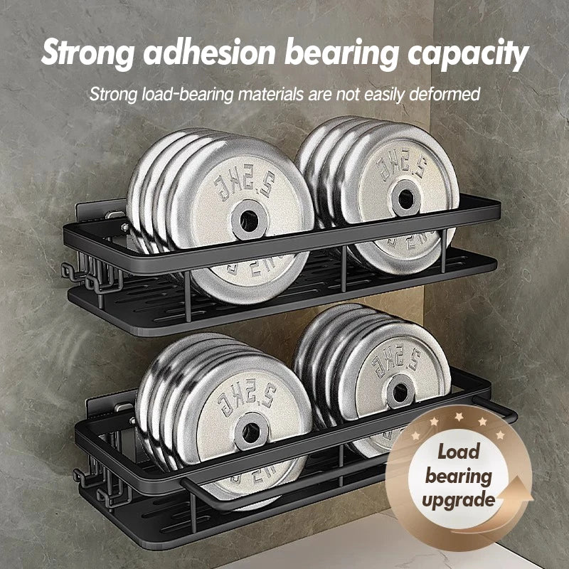Bathroom Suction Storage Rack Stainless Steel