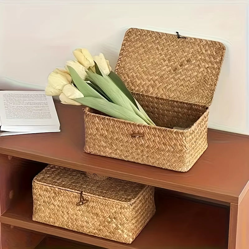 Straw Woven Vintage Storage Basket